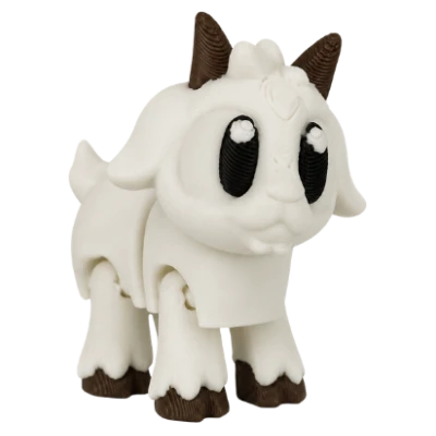 Flexito Bento, cabritinho branco da coleção Amiguinhos da Fazenda